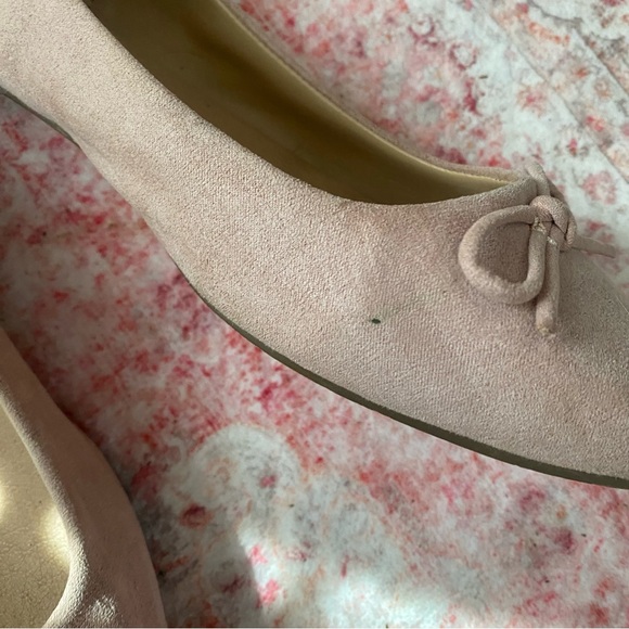 โญ๏ธ 3 for $15 or 5 for $25 Item - Blush Faux Suede Bow Ballet Flats - Picture 3 of 11